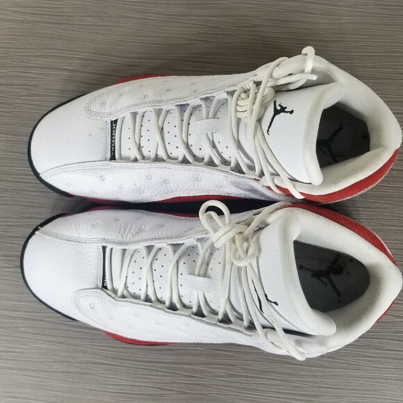 Air Jordan XIII 13 OG Shoes, White/Team Red/Black 414571-122, Mens Size 10 / 44 - Picture 10 of 12